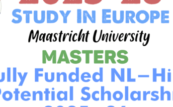 Fully Funded NL-High Potential Scholarship 2025-26
