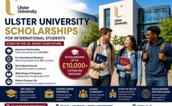 Ulster University Scholarships for International Students in the UK